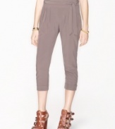 Great lengths: these trendy tapered-leg pants from Bar III are both easy-to-wear and fashion-forward.