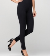 Edgy ankle zippers add pizazz to Style&co.'s classic leggings – a fun update to an essential piece!