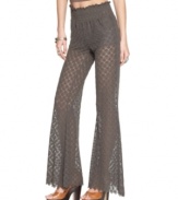 Dance on in Free People's party-worthy pants! The sheer lace is pure seduction!