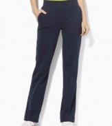 Crafted in sleek performance jersey, these Lauren by Ralph Lauren pants are ideal for an active lifestyle.