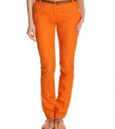 In a relaxed boyfriend fit, these colored MICHAEL Michael Kors chinos punch up your spring wardrobe!