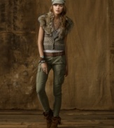 Offering a hint of military chic with plenty of pockets in faded stretch cotton, Denim & Supply Ralph Lauren's rugged, skinny-fit cargo is the perfect companion piece to just about everything.