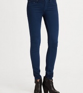 Work the trend in these slimming, leggings-style jeans. THE FITMedium rise, about 8Inseam, about 29THE DETAILSZip flyFive-pocket style60% cotton/35% modal/5% polyurethaneMachine washMade in USA of imported fabricModel shown is 5'11 (178cm) wearing US size 4.