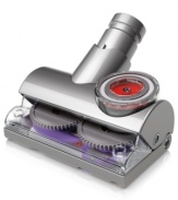 Barely hair. Counter-rotating brush heads gather dirt, dust & hair from everything from carpets to upholstery and with no brush bar, this essential tool resists tangles & releases more hair into the bin than ever before. This clean-air turbine has a flexible design that provides constant power even on uneven surfaces. 1-year warranty.