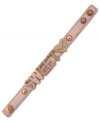 Sweetheart appeal. BCBGeneration delivers a message that's both loving and stylish on this blush-colored PVC bracelet. Crafted from rose gold-tone mixed metal. Approximate length: 8 inches.