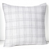 Vera Wang Crinkle Plaid Decorative Pillow, 20 x 20
