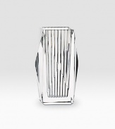 A lustrous, diamond-cut shape and interior ruffle cuts catch every ray of light in handcrafted, full-lead crystal. From the Louxor Collection 2W X 4¾H X 2D Hand wash Handmade in France 