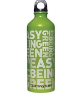 See just how easy it is to be green with this super-chic water bottle. Crafted of environmentally friendly stainless steel, it's the perfect accessory for your daily workouts. Say goodbye to plastic bottles!