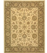 Earthy colored fibers are arranged in intricate patterns in the Heritage area rug from Safavieh, creating a look reminiscent of ancient royal textiles. Hand tufted and woven from pure wool by experienced artisans in India, it makes a refined statement wherever placed. (Clearance)