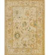 Introduce the casual, historical elegance of Oushak rugs to your home with this modern Caladonia area rug from Lauren Ralph Lauren. Crafted in Turkey using advanced power-looming techniques to create the look of heathered fibers for a soft, lustrous appearance in durable polypropylene.