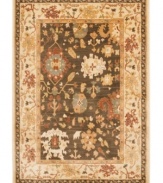 Introduce the casual, historical elegance of Oushak rugs to your home with this modern Caladonia area rug from Lauren Ralph Lauren. Crafted in Turkey using advanced power-looming techniques to create the look of heathered fibers for a soft, lustrous appearance in durable polypropylene.