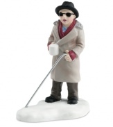 Get inside Ralphie's head with the Then They'd Be Sorry figurine from the A Christmas Story Village. Convinced he'll go blind from having his mouth washed out with soap, the melodramatic boy is shown asking for change, cold and alone with his cane.