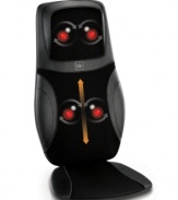The tensest parts of your body just got full coverage from a massage pillow that customizes every experience by adjusting to your height and width and offering a dual shiatsu and rolling massage on your back, neck and shoulders. With 6 programs and quick heat, this massager will take you to new heights of comfort and relaxation. 2-year warranty. Model MSI-CS53OH.