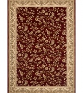 Woven of rich colored threads in a crisp vine and floral motif, the Princeton area rug lends a vintage-inspired look to your floors. Crafted for supreme durability with an ultra-soft finish.