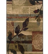 Naturalistic silhouettes meld with an abstract motif, infusing your home with an artful, time-worn allure. Long-wearing polypropylene offers superb stain resistance, making this Sphinx area rug ideal for the busiest areas in your home. (Clearance)