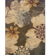 A flourish of florals and classic medallions are layered for gorgeous dimension in this stunning area rug from Sphinx. Woven of durable, long nylon fibers that also offer a soft hand, it serves to enliven any space with a rich, luxurious color palette.