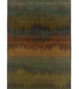 Truly a vibrant tale of color, the Odyssey area rug from Sphinx is cross-woven of 36 different colors which gives its variegated pattern incredible depth and textural interest. Intricately woven of pure polypropylene for exquisite strength and softness.