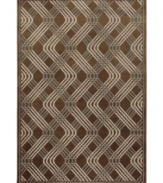 Purely Art Deco in inspiration, the Tribecca area rug boasts a layered, wavy design of natural, captivating color and depth. Woven of soft polypropylene for superior stain resistance and durability. (Clearance)