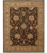 A graceful achievement in symmetry and style, this splendid area rug exemplifies the fine detail and precision handcraftsmanship of the Nourison 2000 collection. Featuring a myriad of delicate vinery and exquisite blossom medallions, this stylish piece lends warm color and perfection softness to any room in your home.