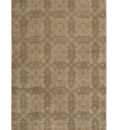 A simple, overlapping pattern in lush, subtle grey tones presents beautiful dimension in this Zanzibar area rug from Sphinx. Its streamlined, low-cut pile and durable construction offer a handsome, understated finish to any room. (Clearance)