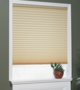 What if you could fill your room with soft, natural light and maintain your privacy? With this light-filtering pleated shade, you can! Featuring horizontal pleating for a sleek, versatile look and a convenient cordless design that allows you to easily adjust the shade height.