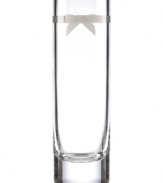 It's all in the details with the Grace Avenue bud vase from kate spade new york. A sweet pewter ribbon adds a preppy, feminine touch to sumptuous clear crystal.