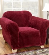 Snug, form-fitting slipcovers for hard-to-fit furniture. The Stretch Royal Diamond collection protects and restores chairs to their former glory with rows of regal diamonds that bring a graceful flow to any living area.
