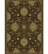 The bold and the beautiful! With lush blooms and a rich dark chocolate hue, this St. Lawrence rug offers a perfectly modern take on traditionally elegant styling. Crafted of durable polypropylene for years of long-lasting beauty.