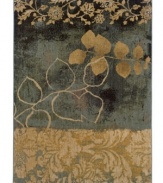 Intriguing tones and textures merge gracefully with modern floral interpretations on this spellbinding area rug from Sphinx. Pairing a hard-twist nylon construction with a special dyeing technique, this transitional piece is designed to recreate the look and feel of the finest antique rugs.