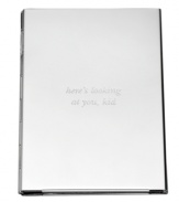 Upgrade wallet photos with the silver-plated, pocket-perfect Silver Street picture frame. Engraved with here's looking at you, kid, it's a beautiful gift with the impeccable style of kate spade new york.