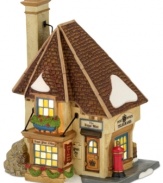 An essential part of the Devon County series in the Dickens' Village collection, the Devon Royal Mail cottage keeps the lines of communication open in Victorian-era England. Crafted of hand-painted porcelain.