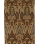 Inspired by vintage motifs and colorways of European textiles, the Ferndale area rug from Karastan boosts any decor with a splash of true tradition. Made of rich New Zealand wool for durable composition and ultimate softness.