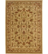 Inspired by the golden sands of Egypt, home of the Sphinx collection, comes this classic rug - rich in tradition and coloration. Featuring a timeless design, the flowing floral pattern uses gentle hues to create a gold-toned, heirloom quality piece. Beautifully styled and made to last, this rug will be a fixture in your home for years to come.