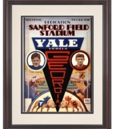 The Bulldogs went nose to nose in 1929 and this restored cover art from that day's football program is a fantastic souvenir from the historic rivalry. George dedicated their new stadium and shut out Yale in one fell swoop.