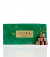 A gift that's as sweet as the season. Frango's famous milk mint chocolate - a favorite for generations - comes ready for giving, pre-wrapped in signature silver paper.