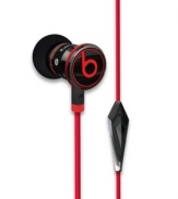 Stop hearing the music and start listening to it with Monster Beats by Dr. Dre. Specially engineered for an unparalleled listening experience, these iBeats in-ear headphones pump out ultra-clear sound to your iPod or iPhone while blocking out external noise. Model MHIBTSIEBKCT.