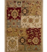 Borrowing swatches of traditional floral motifs and arranging them in a pastiche of unparalleled beauty, this alluring area rug from Sphinx pairs a hard-twist nylon construction with a special dyeing technique to recreate the look and feel of the finest antique rugs.