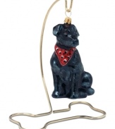 Keep your top dog on display all year round with this whimsical bone-shaped ornament stand from Joy to the World.