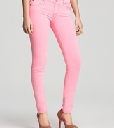 Ultra-skinny and electrically hued, these 7 For All Mankind skinny jeans master the color-pop denim trend with panache.