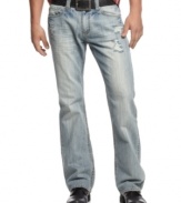 With hip vintage wear, these jeans from INC International Concepts are anything but regular.