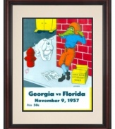 The Florida Gators dropped the bomb – of the super-duper hydragent variety – on the Georgia Bulldogs on and off the field during the 1957 football season, as seem in this restored cover art from that year's matchup. The final score? 22-0.
