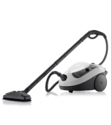 A product of advanced Italian engineering, the Reliable E5 steam cleaner feature a dual-tank design that lets you add water as you clean, so you'll never run dry.  Exclusive CSS(tm) technology delivers powerful, continuous steam using very little water and absolutely no chemicals. The result is a clean, sanitized surface that's safe and healthy, too! One-year warranty. Model E5.