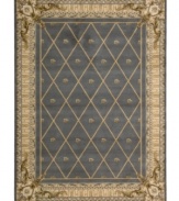 With motifs reminiscent of traditional European interior design, this Nourison area rug offers pure elegance wherever placed. Hand-carved of 100% pure wool, this textured and intricate design never felt so luxurious.