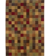 A colorful patchwork of deep and gentle hues, this rug adds an air of exuberance to any room. Making brilliant use of sharp geometry, the small square pattern will be a natural accompaniment to the lines of your décor. Stylish and built for durability, this rug is designed for maximum sophistication and minimum upkeep.