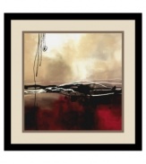 Music to the ears of modern art lovers, Laurie Maitland's Symphony in Red and Khaki I is an abstract collision of earth, water and sky. This bold new vision makes a powerful statement in ultra-contemporary homes. With a deep profile black frame and neutral mat.