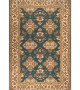 A triumph of traditional design, this area rug by Momeni is inspired by the rarest Persian pieces -- the epitome of beauty for thousands of years. Made of sumptuously soft New Zealand wool, each piece is specially woven to enhance its antiqued appearance.