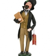 There's something else to celebrate this season – the 200th birthday of Charles Dickens! The great novelist deserves a place on every bookshelf, wearing his Victorian-era finery with a bit of holly, too. A must from Byers' Choice.