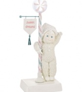 When it's time to dream, this Snowbabies figurine will see you off! Crafted of porcelain bisque from Department 56.