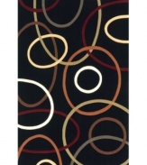 Filled with abstract beauty and contemporary sophistication, Momeni's black Elements rug takes home decor in a whole new direction. Hand-carved of fine wool for superior texture, the rug features a an elegant graphic design that's sure to captivate even the most demanding tastes!