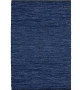 Present your home with gorgeous color, impeccable texture and striking design with the Matador area rug. Crafted in India, it features durable leather strips that are hand-woven in a cotton foundation to create a combination of supreme durability and aesthetically pleasing design.